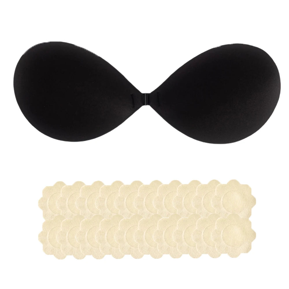 Front Clasp Silicone Contour Bra