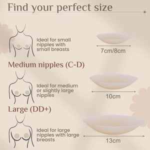 Round Adhesive Reusable Invisible Silicone Nipple Covers